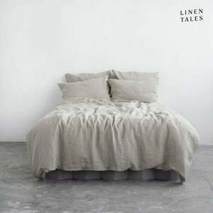 Kremowa lniana pościel dwuosobowa 200x220 cm – Linen Tales obraz