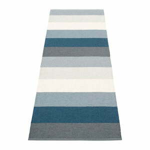 Niebiesko-kremowy chodnik odpowiedni na zewnątrz 70x200 cm Molly Ocean Grey – Pappelina obraz