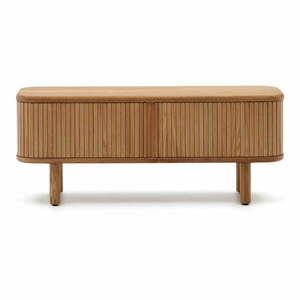 Szafka pod TV w dekorze jesionu w naturalnym kolorze 120x50x40 cm Mailen – Kave Home obraz