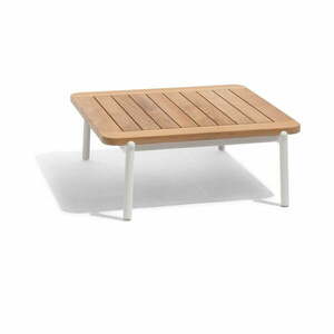 Stolik ogrodowy z litego drewna tekowego 75x68 cm Omer – Diphano obraz