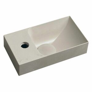Jasnoszara betonowa umywalka 31x17 cm Piccolino – Sapho obraz