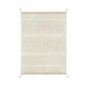 Kremowy bawełniany dywan tkany ręcznie odpowiedni do prania 120x160 cm Bloom Natural – Lorena Canals obraz