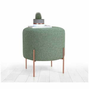 Jasnozielony puf Copper – Artie obraz