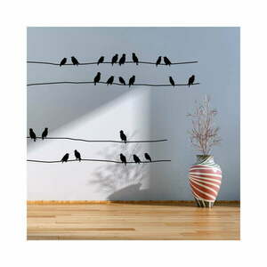 Zestaw naklejek Ambiance Starlings On Cable obraz