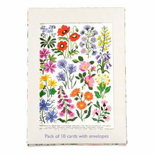 Kartki okolicznościowe zestaw 10 szt. Wild Flowers – Rex London obraz