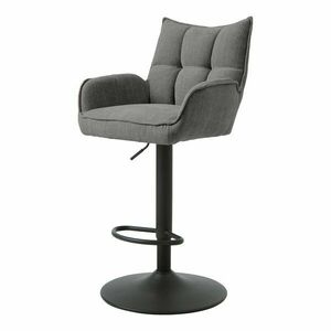Szare hokery z regulowaną wysokością zestaw 2 szt. Marilla – Unique Furniture obraz