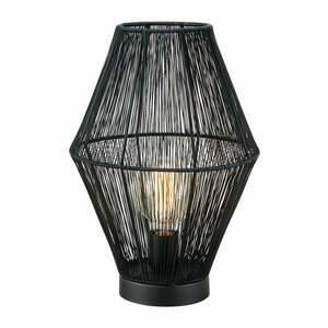 Czarna lampa stołowa z metalowym kloszem (wys. 38 cm) Casa – Markslöjd obraz