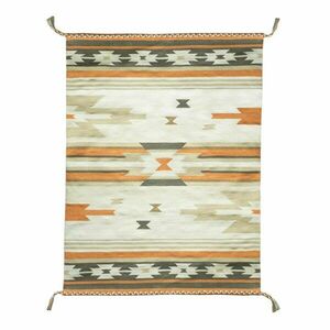 Dwustronny zewnętrzny dywan z tworzywa z recyklingu Green Decore Aztec, 90x150 cm obraz