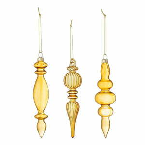 Szklane ozdoby świąteczne zestaw 3 szt. ø 4 cm Auralia – Bloomingville obraz