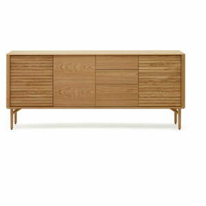 Niska komoda w dekorze dębu 200x86 cm Lenon – Kave Home obraz