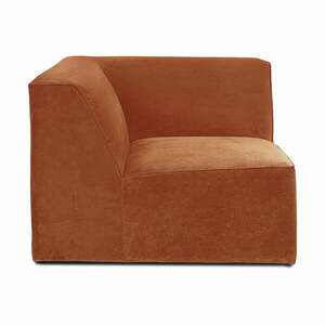 Pomarańczowa sztruksowa sofa modułowa Scandic Sting obraz