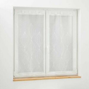 Białe firanki z woalu zestaw 2 szt. 60x90 cm Galactee – douceur d'intérieur obraz