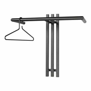 Czarny metalowy wieszak ścienny Senza – Spinder Design obraz