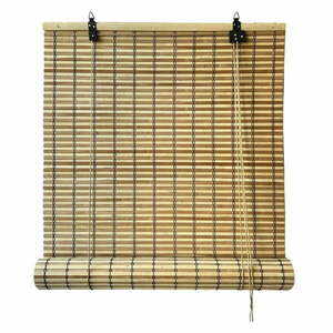 Bambusowa roleta w naturalnym kolorze 100x160 cm Java – Gardinia obraz