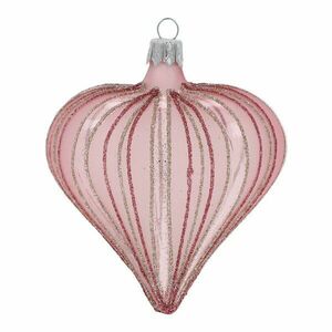 Szklane ręcznie dmuchane ozdoby świąteczne zestaw 3 szt. 9 cm Heart – Ego Dekor obraz