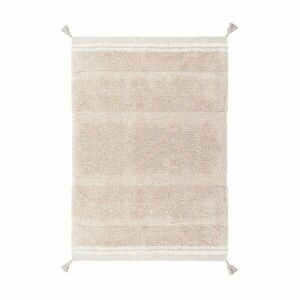 Jasnoróżowy bawełniany dywan tkany ręcznie odpowiedni do prania 120x160 cm Bloom Rose – Lorena Canals obraz