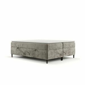 Jasnobrązowe łóżko boxspring ze schowkiem 140x200 cm Araya – Maison de Rêve obraz