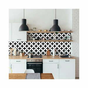 Zestaw 60 naklejek ściennych Ambiance Wall Decal Cement Tiles Aniello, 15x15 cm obraz