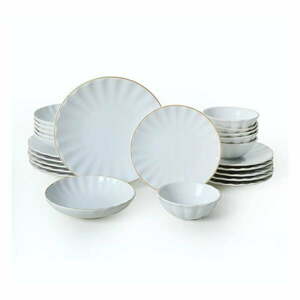 Ceramiczny zestaw talerzy 24 szt. – Hermia obraz