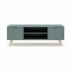 Szarozielona szafka pod TV 140x53x40 cm Pisco – Marckeric obraz