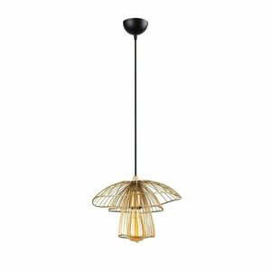 Lampa wisząca w kolorze złota Squid Lighting Root, wys. 117 cm obraz