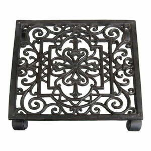Metalowy kwietnik na kółkach Ornament – Esschert Design obraz