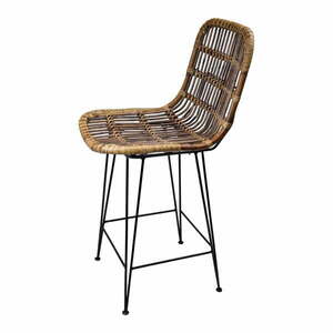 Brązowy rattanowy hoker 106 cm – Ego Dekor obraz