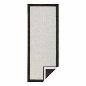 Czarno-kremowy chodnik dwustronny NORTHRUGS Panama, 80x350 cm obraz