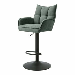 Zielone hokery z regulowaną wysokością zestaw 2 szt. Marilla – Unique Furniture obraz