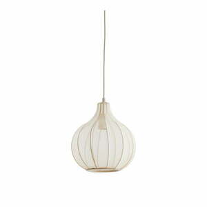 Beżowa lampa wisząca z tekstylnym kloszem ø 29 cm Elati – Light & Living obraz