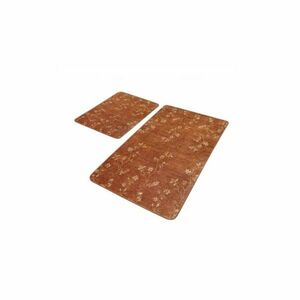 Brązowe aksamitne dywaniki łazienkowe zestaw 2 szt. 60x100 cm – Mila Home obraz