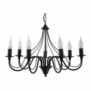 Czarny żyrandolo Nice Lamps Floriano 7 obraz