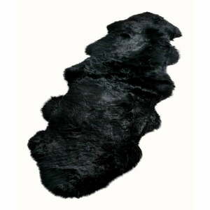Czarna skóra owcza Native Natural Double, 60x240 cm obraz