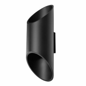 Czarny kinkiet Nice Lamps Nixon, długość 30 cm obraz