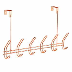 Metalowy wieszak na drzwi w kolorze miedzi 48 cm Classico – iDesign obraz