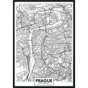 Obraz 50x70 cm Map Prague – DecoKing obraz