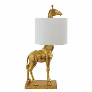 Lampa stołowa w kolorze złota z tekstylnym kloszem (wysokość 70 cm) Silas – Bloomingville obraz
