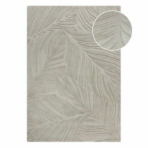 Szary dywan wełniany Flair Rugs Lino Leaf, 120x170 cm obraz
