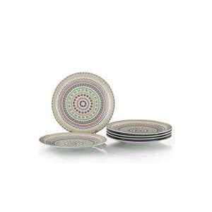 Porcelanowe talerze zestaw 6 szt. deserowe ø 21 cm – Hermia obraz