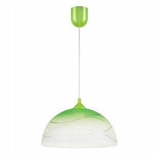 Zielona lampa wisząca ze szklanym kloszem ø 30 cm Sfera – LAMKUR obraz
