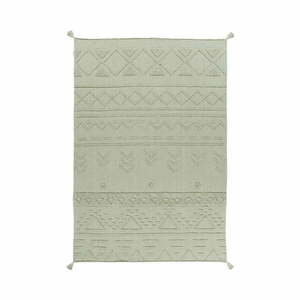 Jasnozielony bawełniany dywan tkany ręcznie odpowiedni do prania 170x240 cm Tribu Olive – Lorena Canals obraz