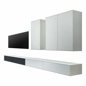 Czarno-biały zestaw szafki pod TV i 2 komód Edge by Hammel – Hammel Furniture obraz