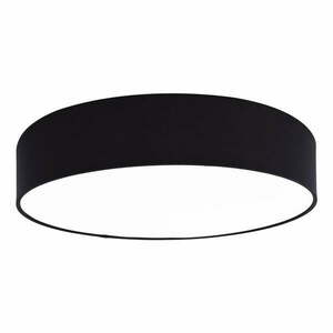 Czarna lampa sufitowa LED ø 40 cm – SULION obraz
