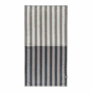 Niebiesko-szary ręcznik kąpielowy z bawełny organicznej 70x133 cm Disorder – Mette Ditmer Denmark obraz