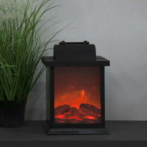 Dekoracja świetlna LED imitująca ogień Star Trading Fireplace, szer. 15 cm obraz