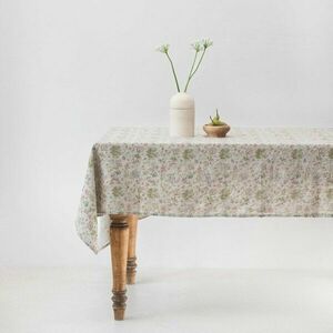 Lniany obrus 160x160 cm Botany 2 Lightweight – Linen Tales obraz