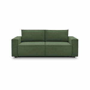 Zielona sofa 245 cm Nihad – Bobochic Paris obraz