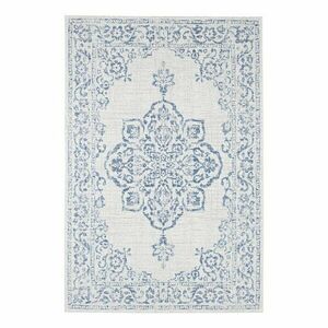 Niebiesko-kremowy dywan odpowiedni na zewnątrz NORTHRUGS Tilos, 80x150 cm obraz