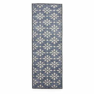 Ciemnoniebieski chodnik odpowiedni do prania 76x230 cm Coral Blue – Think Rugs obraz