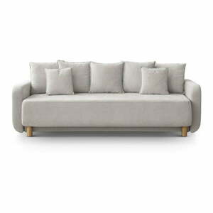 Beżowa rozkładana sofa ze schowkiem 231 cm Elen – Micadoni obraz